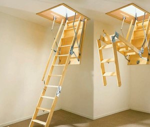 Схема раскладывания лестницы