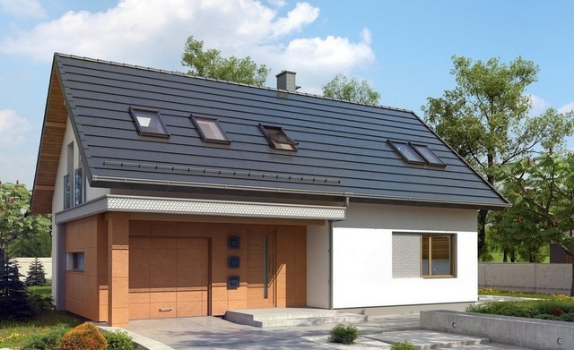 Польский вариант постройки с гаражом