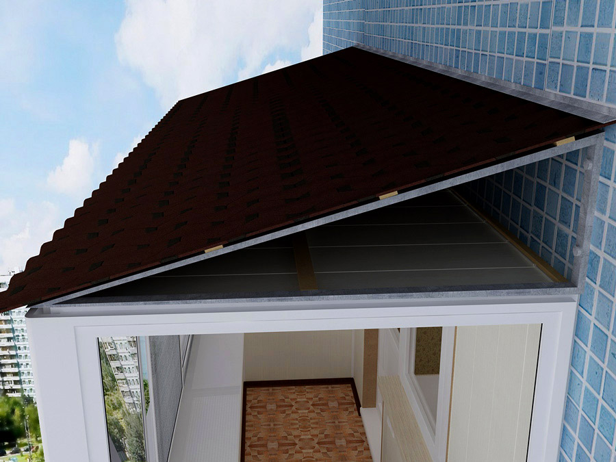 Как устранить течь крыши на последнем этаже балкона